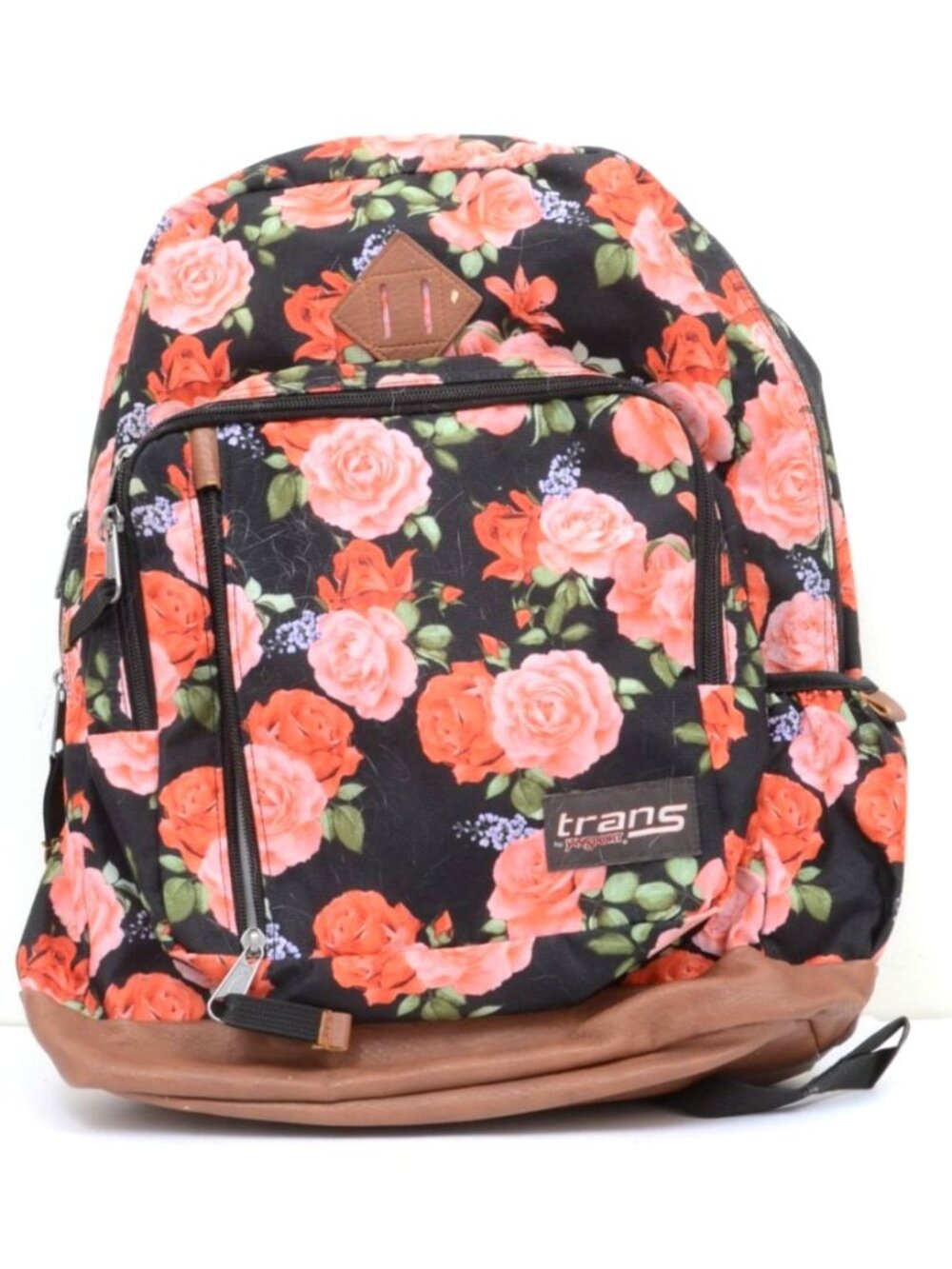 Trans by JanSport 18" Dakoda Daypack - Rosy Roses Lap Top Case School Bag